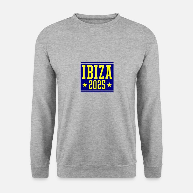 Ibiza 2025 - Unisex Pullover - Weißgrau meliert