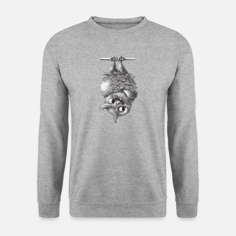 Vampire Owl - Dracula Owl - Sweat-shirt Unisexe - gris chiné