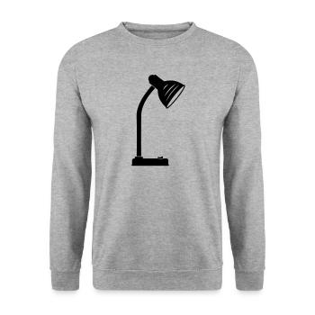 Lighting lamps desk lamp - Unisex Sweatshirt - salt & pepper - Front - Alina (178cm) & Michal (187cm)