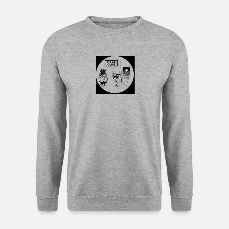 Pizza Club - Unisex Pullover - Weißgrau meliert