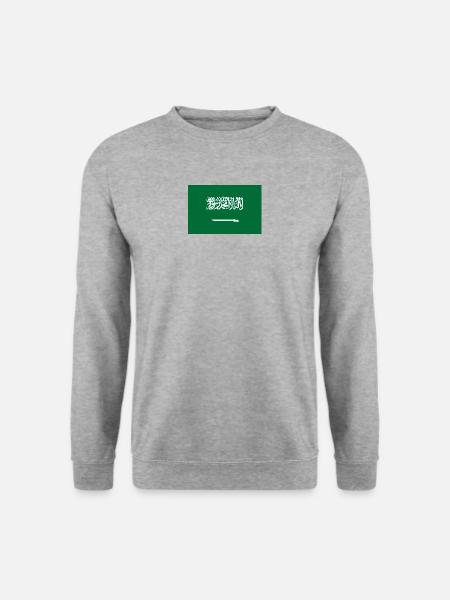 Drapeau national d'Arabie Saoudite - Sweat-shirt Unisexe - gris chiné