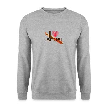 J'adore la police médico-légale - Sweat-shirt Unisexe - gris chiné - Devant - Alina (178cm) & Michal (187cm)