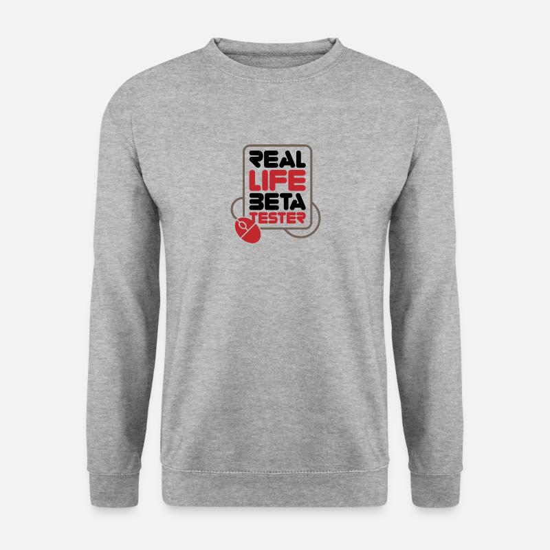 Real Life Beta Testers! - Unisex Sweatshirt - salt & pepper