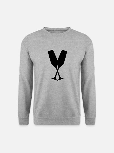 Two glasses of - Unisex Sweatshirt - salt & pepper