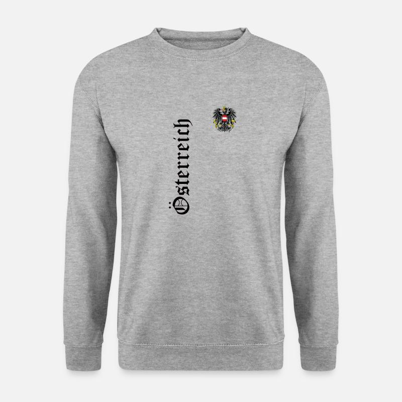 Österreich - Unisex Pullover - Weißgrau meliert