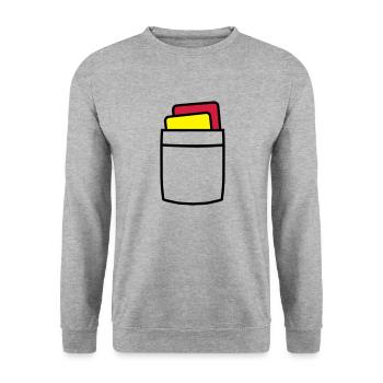 Referee - Unisex Sweatshirt - salt & pepper - Front - Alina (178cm) & Michal (187cm)