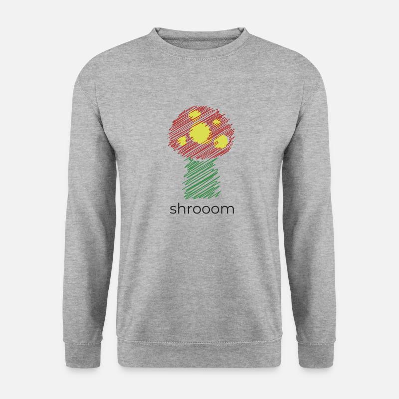 shrooom - Unisex Pullover - Weißgrau meliert