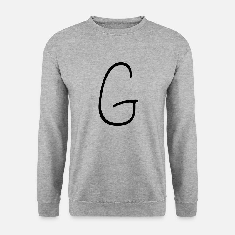 Das G - Unisex Pullover - Weißgrau meliert