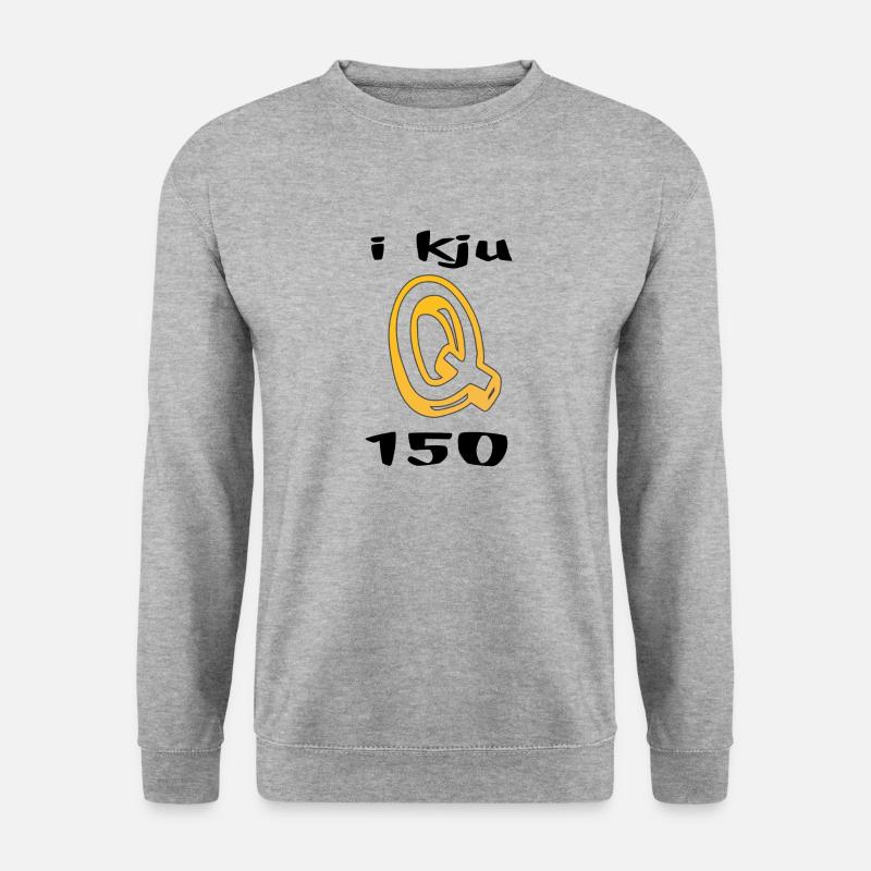 IQ - Unisex Pullover - Weißgrau meliert