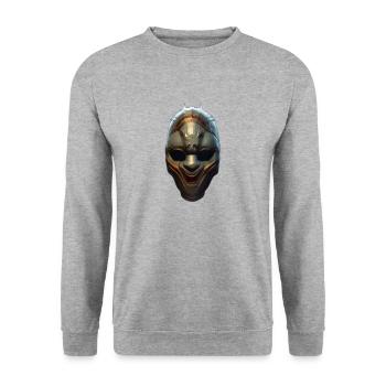 Creepy shadow character T-shirt - Sweat-shirt Unisexe - gris chiné - Devant - Alina (178cm) & Michal (187cm)