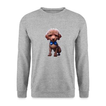 Dog Love Poodle Dog Owner Poodle Puppy Dog Puppy - Unisex Sweatshirt - salt & pepper - Front - Alina (178cm) & Michal (187cm)