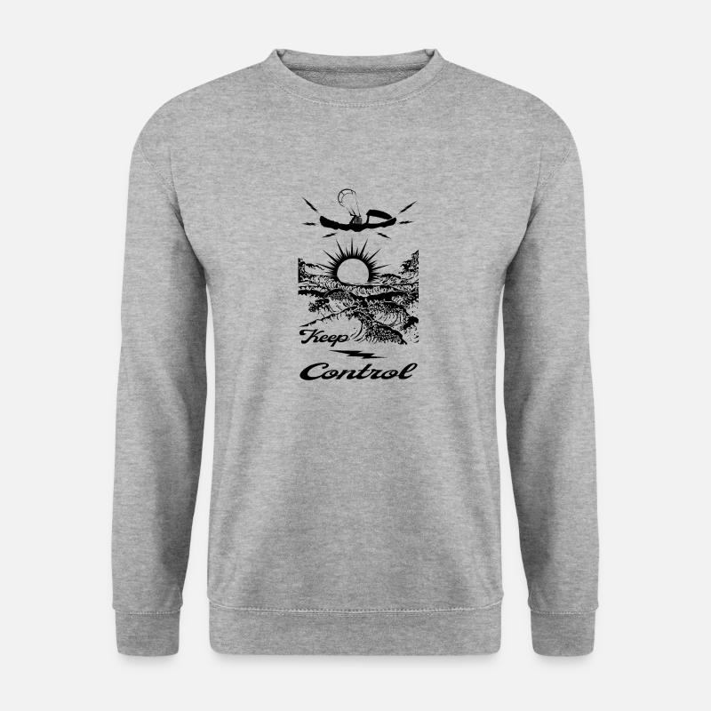 KEEP CONTROL Kiter - Unisex Pullover - Weißgrau meliert