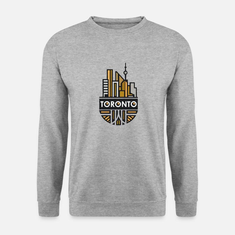 Toronto - Ein Stück Kanada - Unisex Pullover - Weißgrau meliert