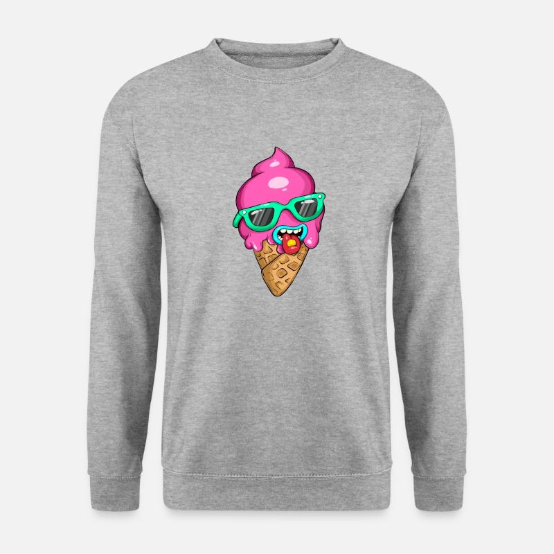 Drogeneis - Unisex Pullover - Weißgrau meliert