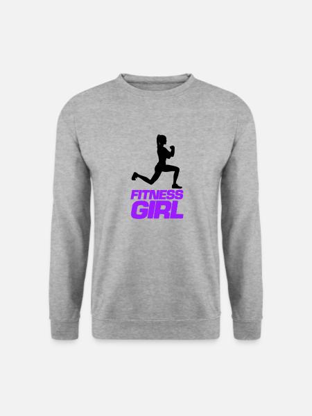 Fille de fitness - Sweat-shirt Unisexe - gris chiné