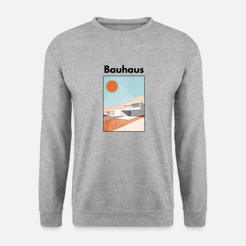 Bauhaus - Unisex Pullover - Weißgrau meliert