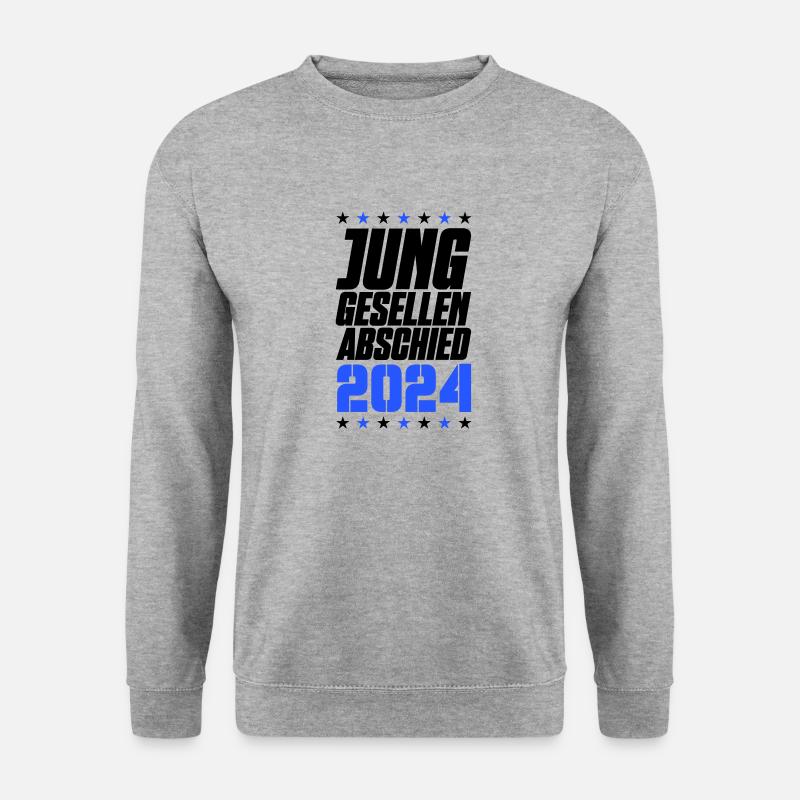 junggesellen abschied 2024 - Unisex Pullover - Weißgrau meliert