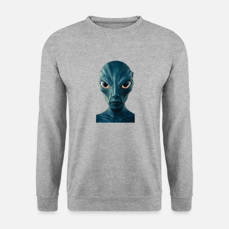 E.T. - Unisex Pullover - Weißgrau meliert
