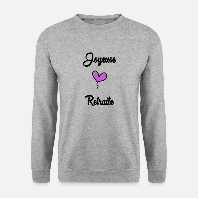 KOLLEGE. ANFANGEN. RUHESTAND - Unisex Pullover - Weißgrau meliert