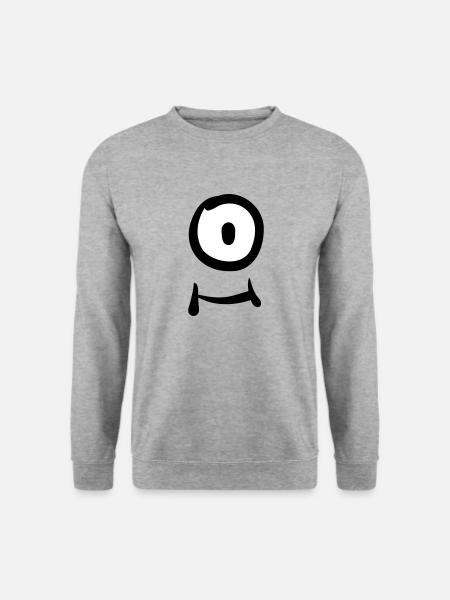 oneeye - Unisex Pullover - Weißgrau meliert