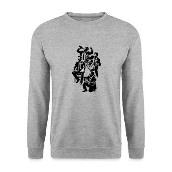 Bridegroom - Unisex Sweatshirt - salt & pepper - Front - Alina (178cm) & Michal (187cm)