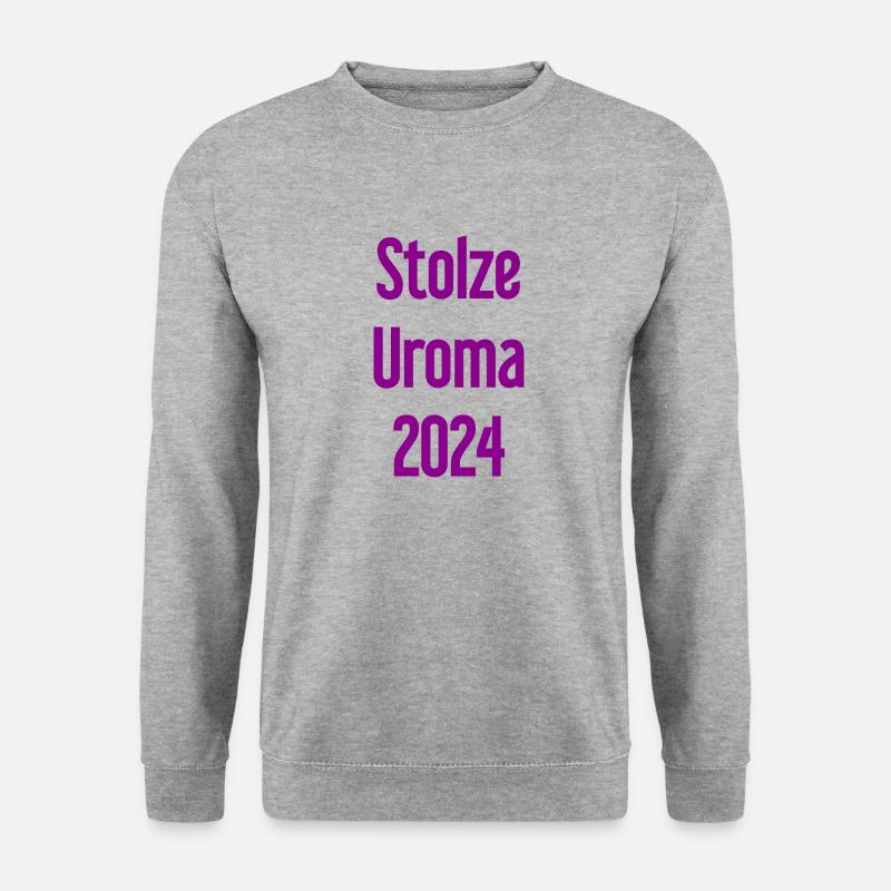 Stolze Uroma 2024 - Unisex Pullover - Weißgrau meliert