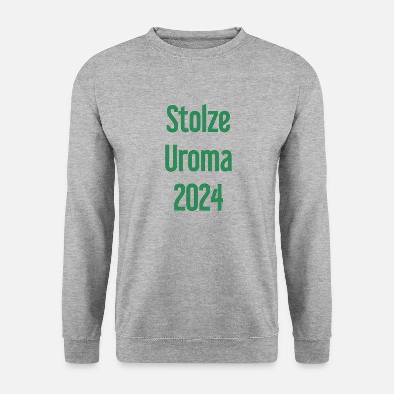 Stolze Uroma 2024 - Unisex Pullover - Weißgrau meliert