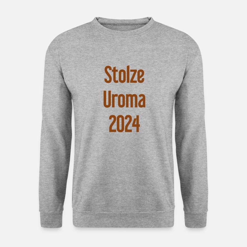 Stolze Uroma 2024 - Unisex Pullover - Weißgrau meliert