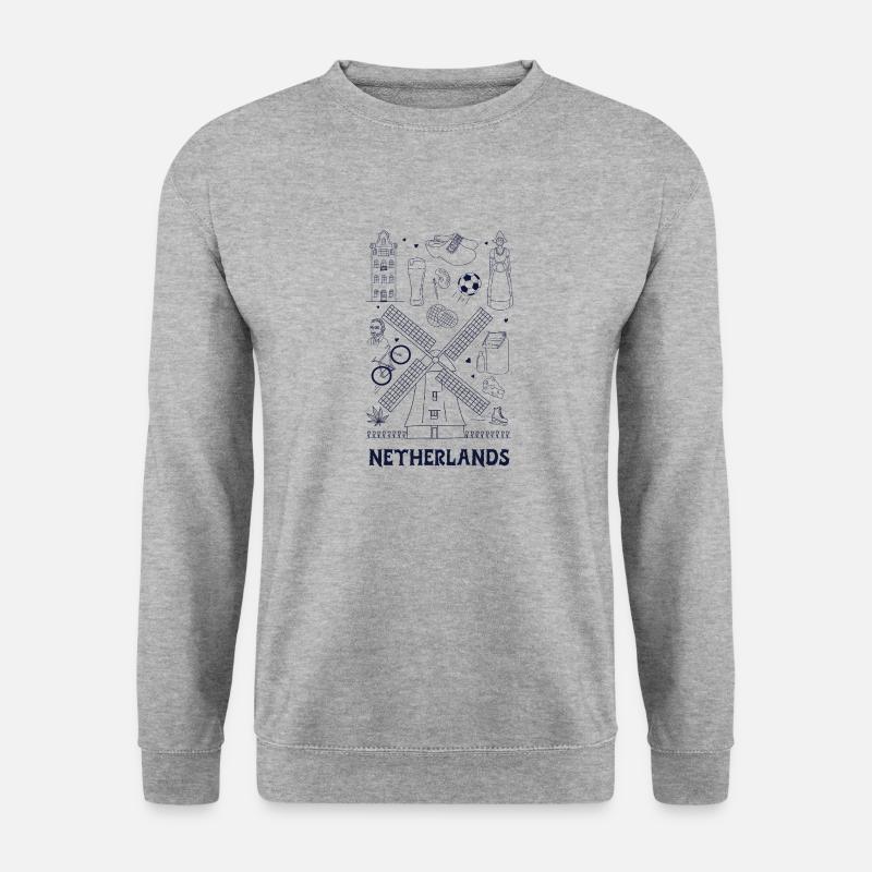 Netherlands - Unisex Pullover - Weißgrau meliert