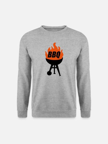 BBQ grill - Unisex Sweatshirt - salt & pepper