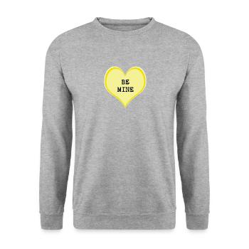 Be mine - Unisex Sweatshirt - salt & pepper - Front - Alina (178cm) & Michal (187cm)