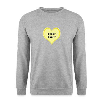 Sweetheaart - Unisex Sweatshirt - salt & pepper - Front - Alina (178cm) & Michal (187cm)