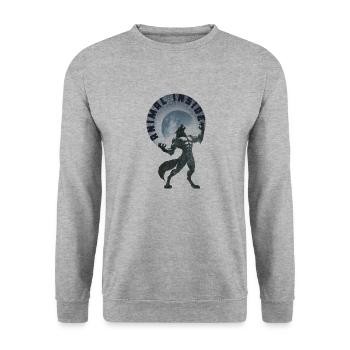 Animal Inside - Unisex Sweatshirt - salt & pepper - Front - Alina (178cm) & Michal (187cm)