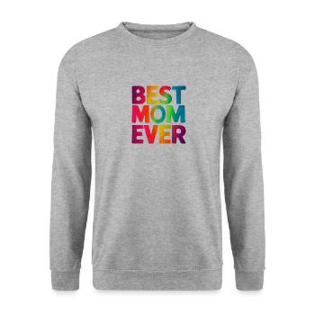 Die beste Mutter aller Zeiten - Unisex Pullover - Weißgrau meliert - Vorne - Alina (178cm) & Michal (187cm)
