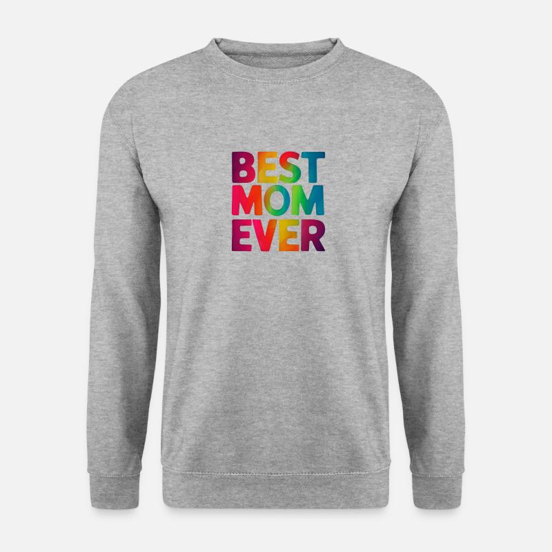 Die beste Mutter aller Zeiten - Unisex Pullover - Weißgrau meliert