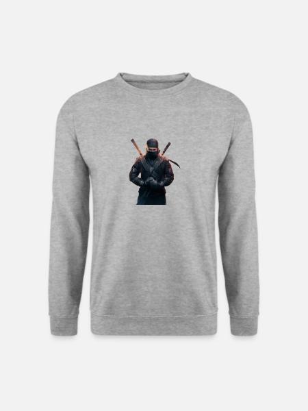 Ninja with swords - Unisex Sweatshirt - salt & pepper