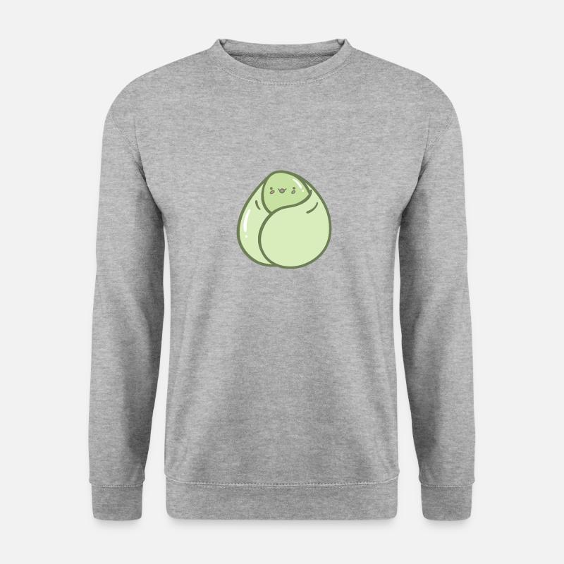 Süße kuschelige Bohne - Unisex Pullover - Weißgrau meliert