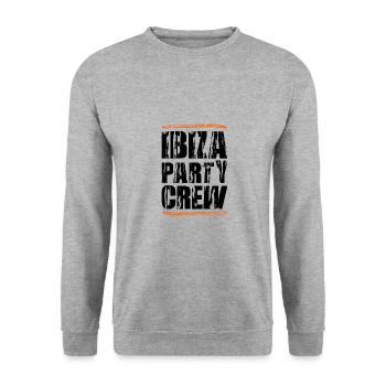 Ibiza Party Crew - Unisex Sweatshirt - salt & pepper - Front - Alina (178cm) & Michal (187cm)