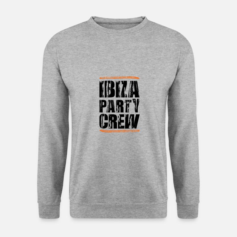 Ibiza Party Crew - Unisex Pullover - Weißgrau meliert