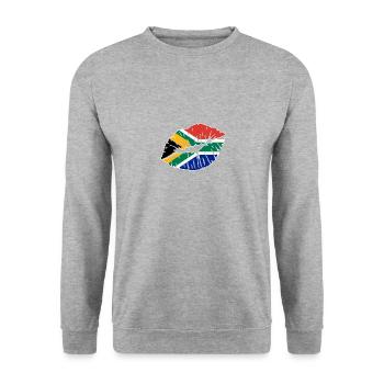 South Africa - Unisex Sweatshirt - salt & pepper - Front - Alina (178cm) & Michal (187cm)