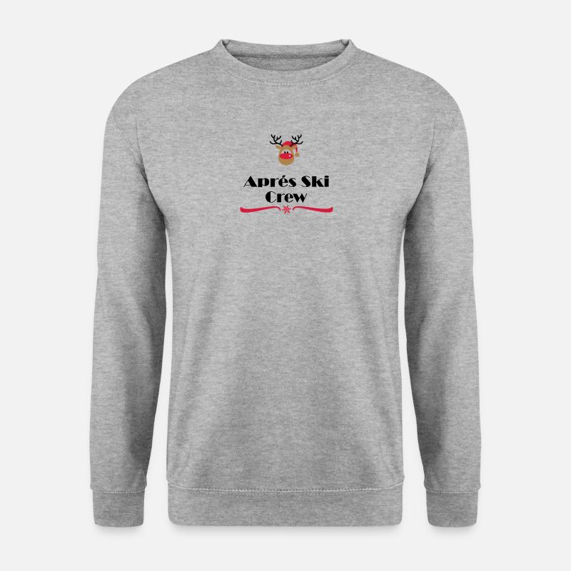 Weihnachten - Unisex Pullover - Weißgrau meliert