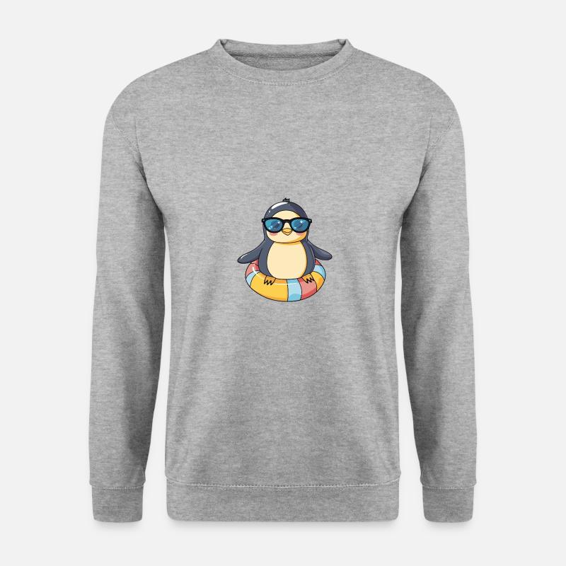 Penguin Comic Cool - Unisex Sweatshirt - salt & pepper