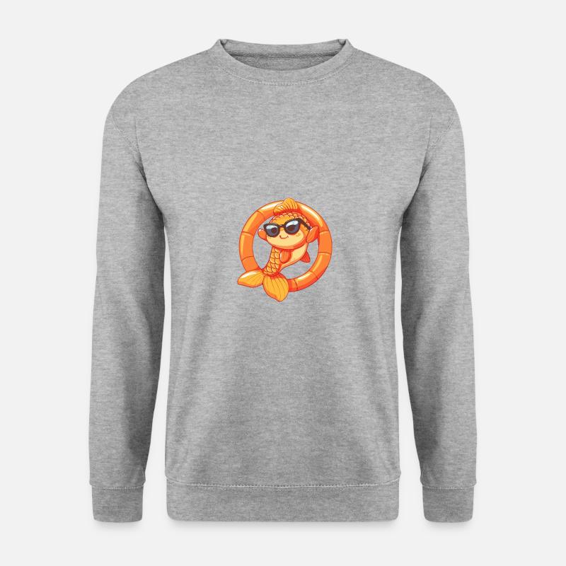 Goldfish Comic Cool - Unisex Sweatshirt - salt & pepper