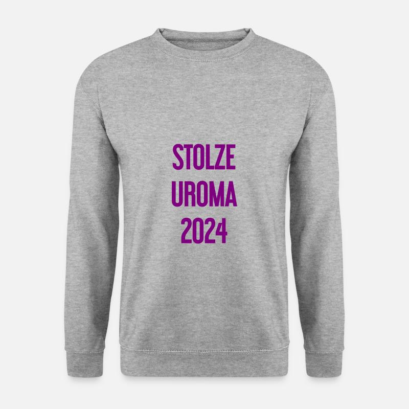 Stolze Uroma 2024 - Unisex Pullover - Weißgrau meliert