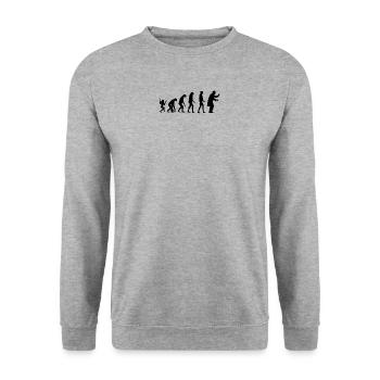 conducteur d'évolution - Sweat-shirt Unisexe - gris chiné - Devant - Alina (178cm) & Michal (187cm)