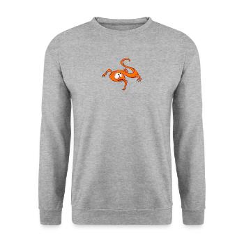 legu 61 - Sweat-shirt Unisexe - gris chiné - Devant - Alina (178cm) & Michal (187cm)