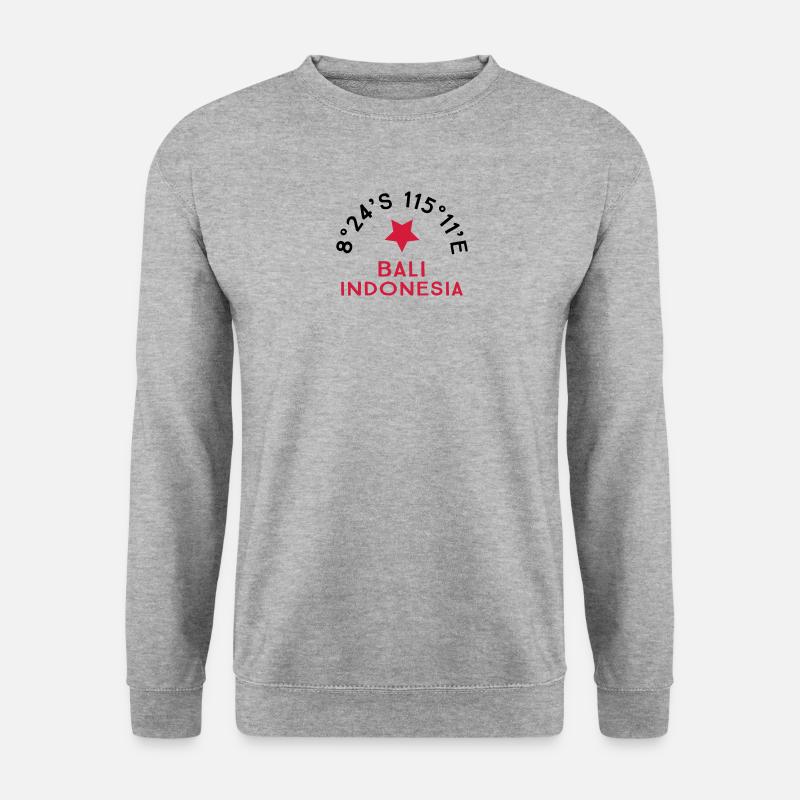 Bali - Unisex Pullover - Weißgrau meliert