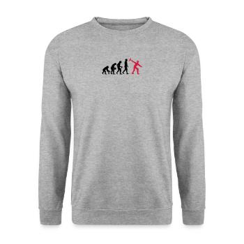 Icestock Evolution - Sweat-shirt Unisexe - gris chiné - Devant - Alina (178cm) & Michal (187cm)