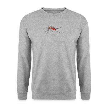 Mosqui 2 - Sweat-shirt Unisexe - gris chiné - Devant - Alina (178cm) & Michal (187cm)