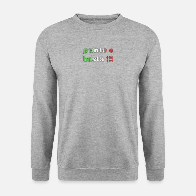 Punto - Unisex Pullover - Weißgrau meliert